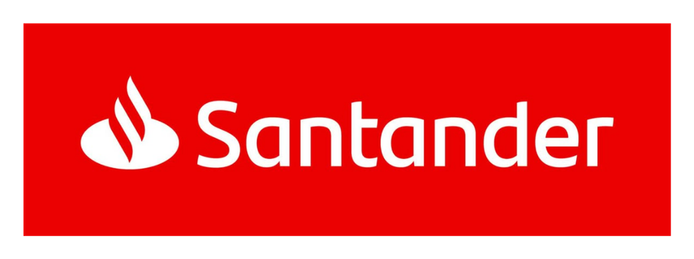 Logo do Santander, instituição financeira parceira da CredTotal